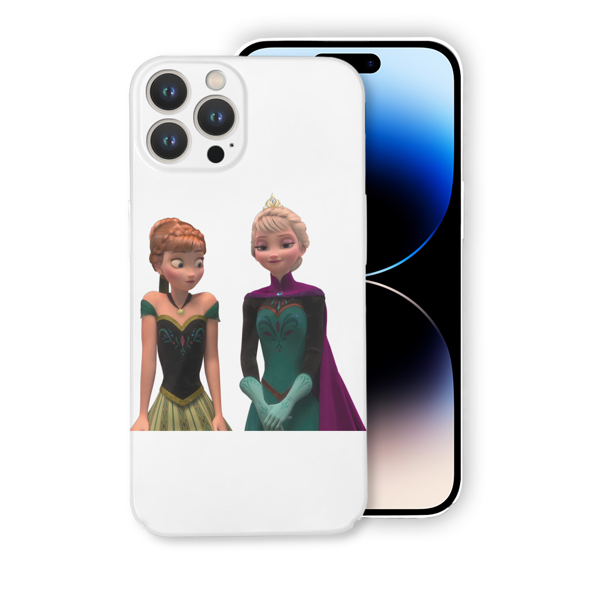 （画像用） アナと雪の女王 アンナ エルサ Frozen Anna Elsa 【iPhone 14シリーズ対応】ハードケース